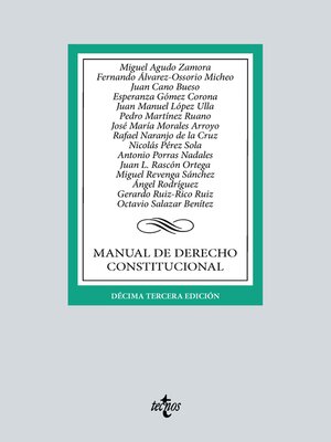 cover image of Manual de Derecho Constitucional